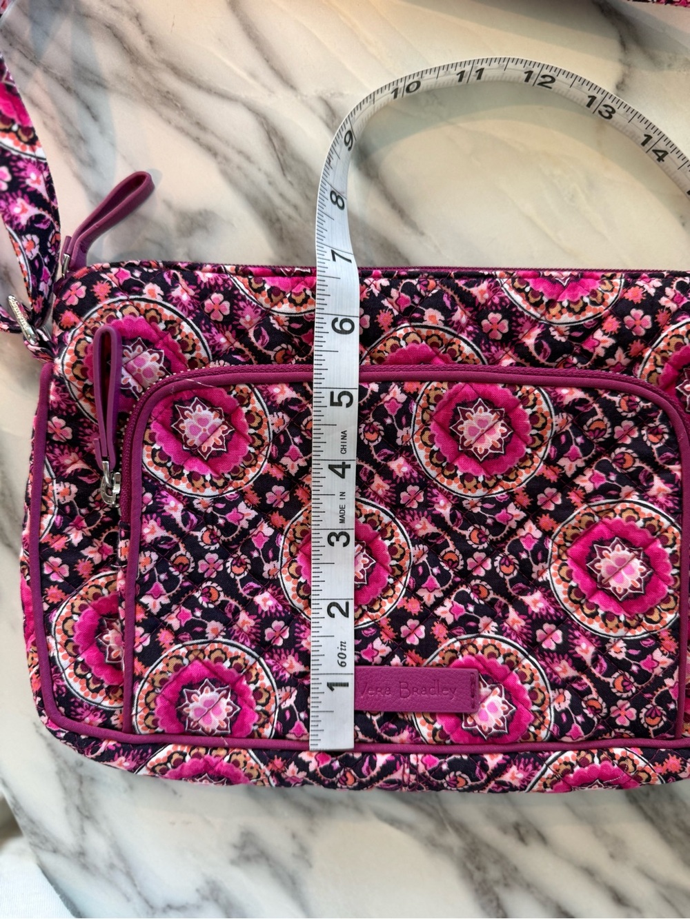 Vera Bradley Crossbody Floral Pink - Picture 11 of 12